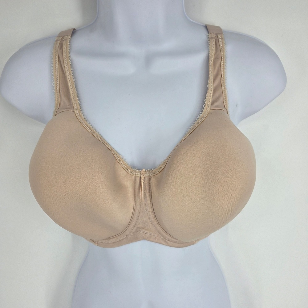 Wacoal Basic Beauty Full Figure Underwire Bra 853192 Sand Beige US 38DD